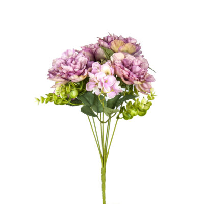 Dekoratyvinė gėlių puokštė Bijūnai 35x21 cm (mix) 15174