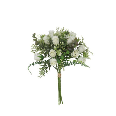 Dekoratyvinė gėlių puokštė Rožės 22x22x33 cm 8445393222370