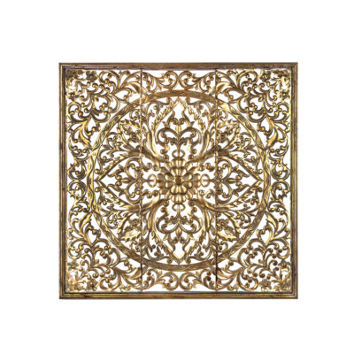 Sienos dekoracija metalinė auksinės sp. 80x80x1,5 cm 163786