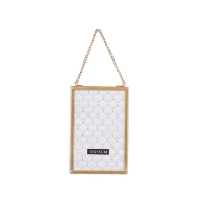 Rėmelis pakabinamas aukso spalvos 10x15 cm Urban Living 53335