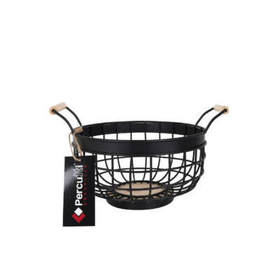 Vaisinė metalinė/medinė juodos spalvos 25x15 cm Percutti MKT02932