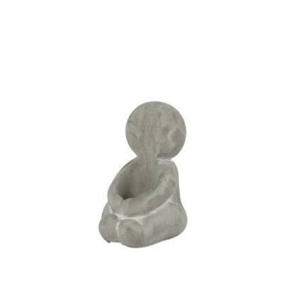Žvakidė pilkos spalvos betoninė 5x6x8 cm Apsikabinimas 118758