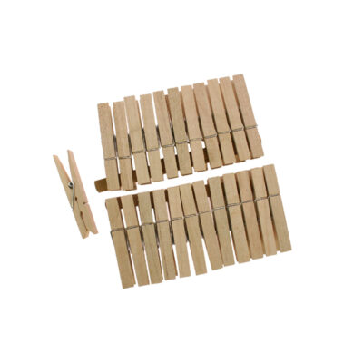 Segtukai skalbiniams mediniai 24 vnt 7 cm Best Choice 68620