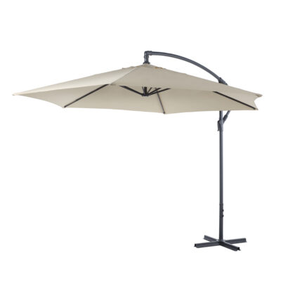 Skėtis lauko D300 cm H245 cm kreminės sp. LIFETIME GARDEN 871125239749