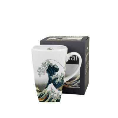 Puodelis porcelianinis 650 ml K.Hokusai Didžioji banga DUO