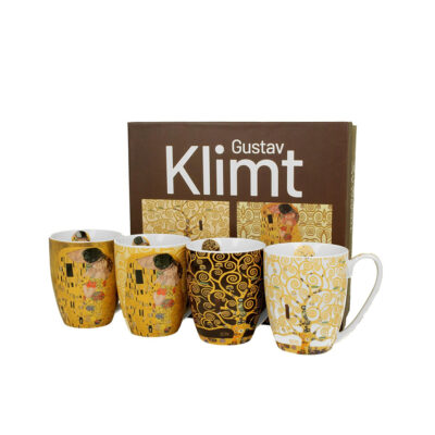 Puodeliai porcelianiniai 4 vnt. 360 ml G.Klimt  DUO