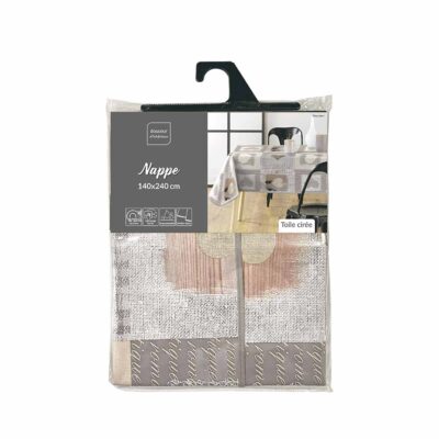 Staltiesė 140x240 cm PVC rusvų atspalvių COSY COEUR douceur d'intérieur