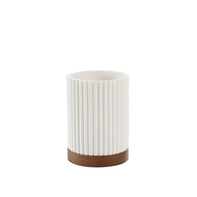 Dantų šepetėlių laikiklis D8xH10,8 cm polirezininis NIAGARA douceur d'intérieur
