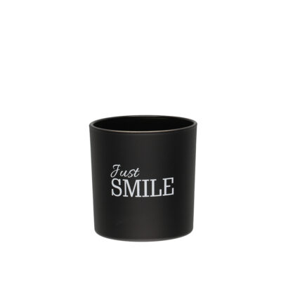 Žvakė stikliniame indelyje 300 g D10xH10 cm kvepianti Just Smile 600876