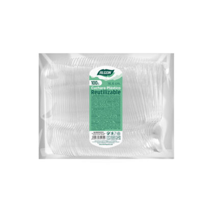 Šaukštai plastikiniai daugkartiniai 100 vnt. 16,6 cm Algon BA01054275172