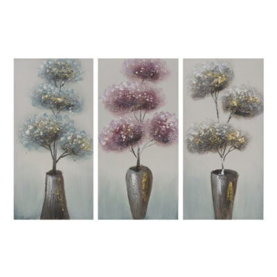 Paveikslas Gėlės vazoje (3 mix) 30x60x3 cm 8445393203850
