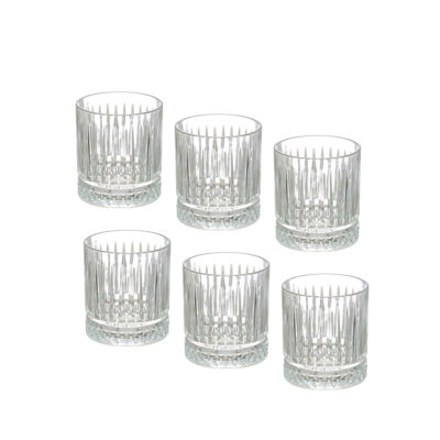 Taurės viskiui 330 ml 6 vnt komplektas stiklas Vivalto 18162