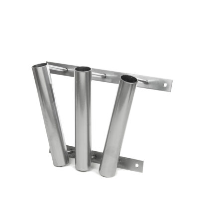 Laikiklis vėliavai D38,5 mm trims stiebams sidabro sp. tiesus VLT-3