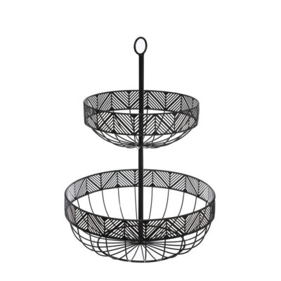 Vaisinė metalinė 2 aukštų D43xH30,5 cm Secret de Gourmet 154289