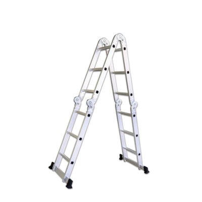 Kopėčios aliumininės daugiafunkcinės 4x3 laipteliai 3,7m 150 kg 1215902 Crownman