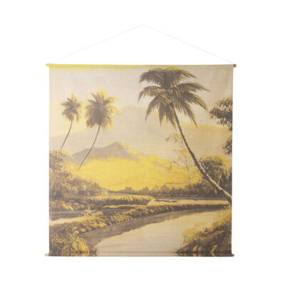Reprodukcija ant audinio 154x154x2 cm Džiunglės, medvilnė HKliving 107129