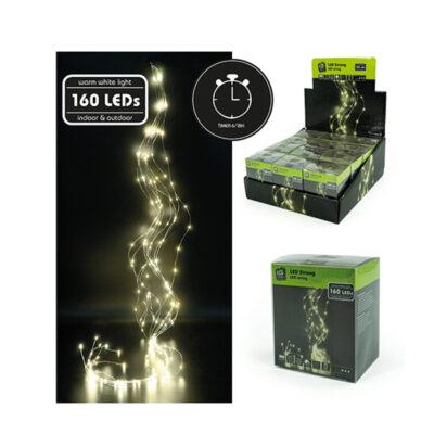 Girlianda 160 LED (tinka viduje ir lauke) EcoLed 15044 KLD