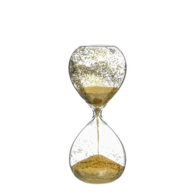 Smėlio laikrodis su blizgučiais D8,5xH20 cm Atmosphera 153681C