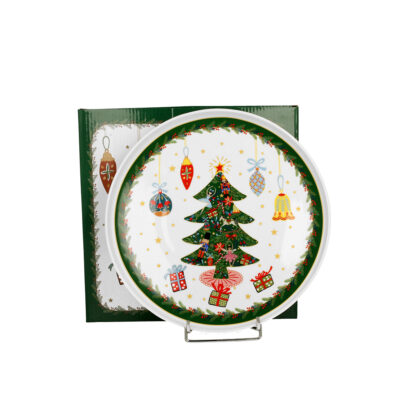 Lėkštė porcelianinė Eglutė 25.5 cm kld DUO