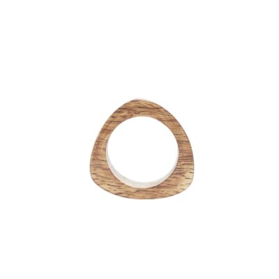 Žiedas servetėlėms medinis 5x5x1,5 cm Tria PTMD 123048