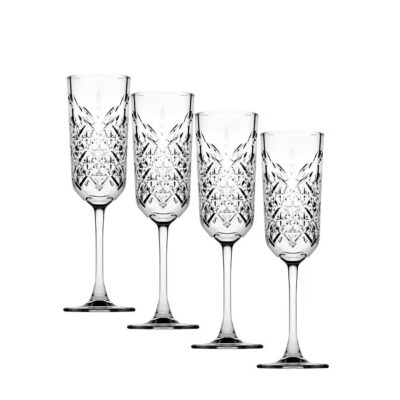 Taurės šampanui 175 ml 4 vnt komplektas TIMELESS Pasabahce 722291