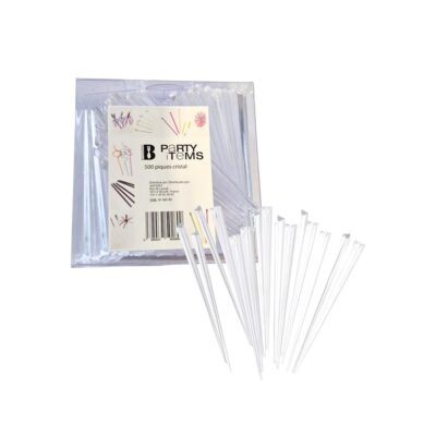 Smeigtukai sumuštiniams plastikiniai 500 vnt 9 cm skaidrūs 126126