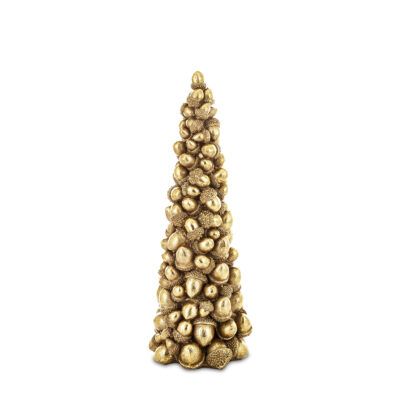 Figūrėlė Eglutė stilizuota polirezin. auksinės sp. 38x13,5x13,5 cm 170849 KLD