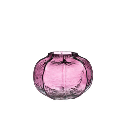 Vaza stiklinė D19,5xH15 cm violetinės spalvos 4Living 650917
