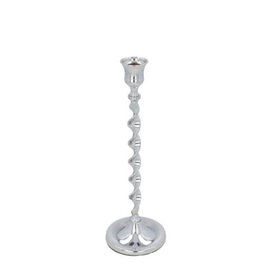 Žvakidė metalinė 8.5x26 cm sidabro sp. 8445393495774