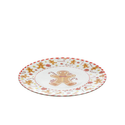 Polėkštė plastikinė su sausainiuko piešiniu D33xH1,3 cm Atmosphera 199214 KLD
