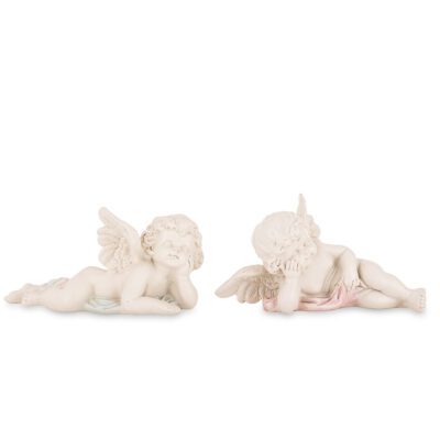 Figūrėlė Angelas polirezin. baltas 7,5x15x7,5  7,5x14x8,5 cm (mix) 175594