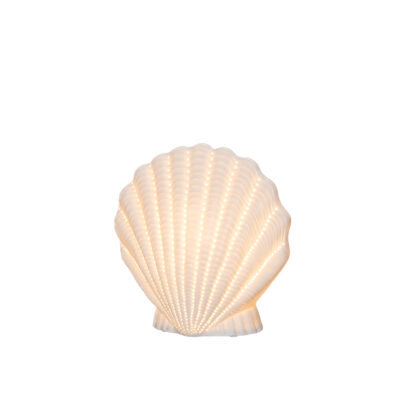 Šviestuvas stalinis Kriauklė 21,5x11x21 cm porcelianas 4Living 644278