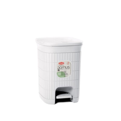Šiukšliadėžė su pedalu 20 l 31x27x38 cm balta DOMUS 90300 Stefanplast