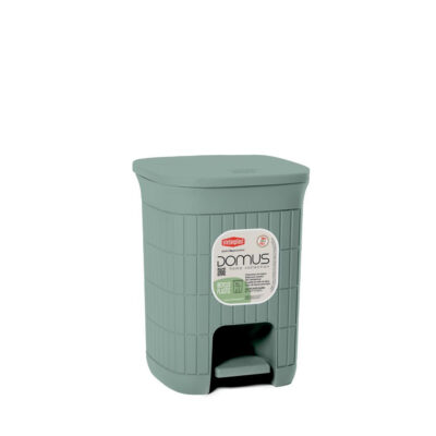 Šiukšliadėžė su pedalu  6 l 20,5x20,5x25 cm žalsva DOMUS 90402 Stefanplast