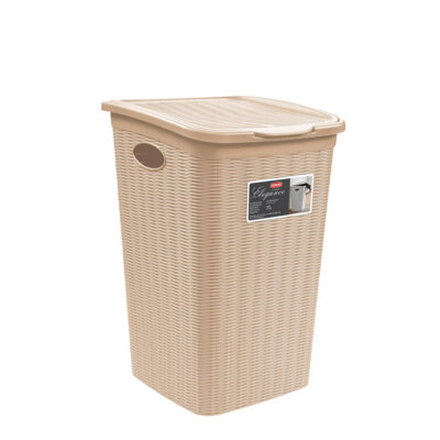 Dėžė skalbiniams Elegance 50 l 38x37x54,5 cm kreminė 30084 Stefanplast