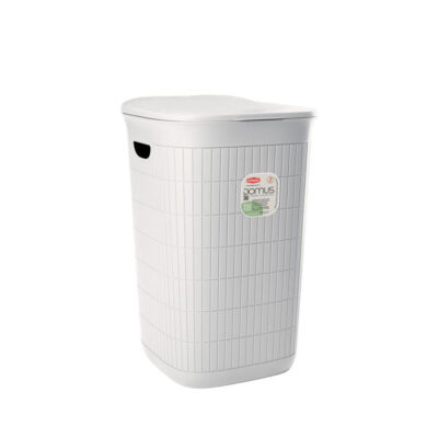 Dėžė skalbiniams Domus 50 l 37x36x56 cm balta 90200 Italija STEFANPLAST