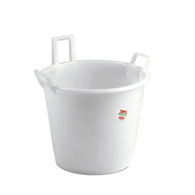 Kubilas nemaistinis baltas su rankenomis 100 l D65xH47 cm 32651 Italija STEFANPL