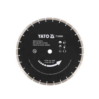 Diskas deimantinis akmens/betono pjovimui 400x25,4 mm YT-60004 YATO