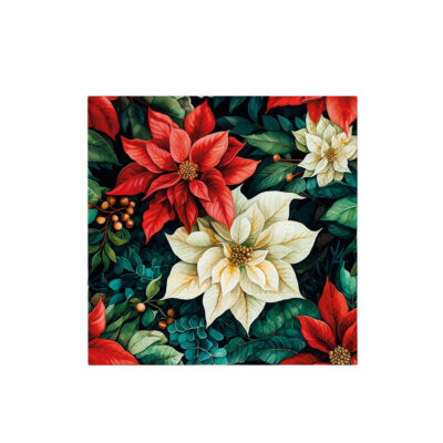 Servetėlės popierinės Puansetijos 20 vnt. 33x33 cm 174708 KLD