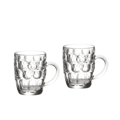 Bokalas alaus stiklinis 2 vnt 550 ml 9,5x12,3 cm La Mediterranea 832006B