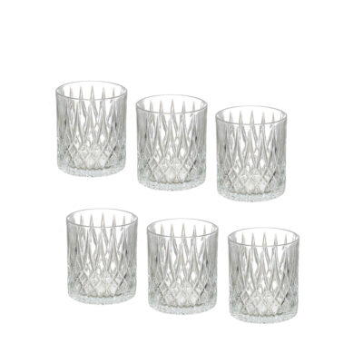 Taurės viskiui 315 ml 6 vnt komplektas stiklas Vivalto 18163