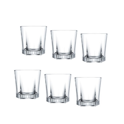 Taurės viskiui 215 ml 6 vnt komplektas, stiklinės DELIGHT Domotti 67530