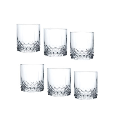 Taurės viskiui 320 ml 6 vnt komplektas, stiklinės DELIGHT Domotti 67532