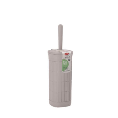 Šepetys klozeto su dėklu rusvas 12x12x40 cm Domus 90501 Italija STEFANPLAST