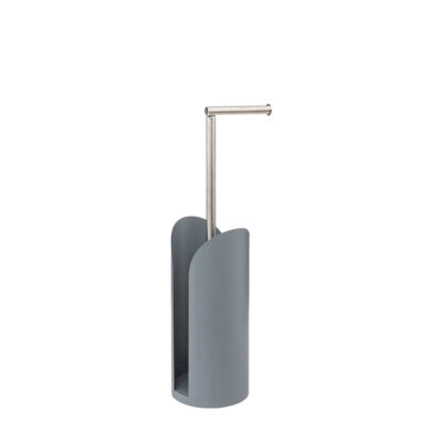 Laikiklis tualetiniam popieriui metalinis D15xH60 cm pilkas 5Five 160884H