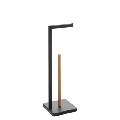 Laikiklis tualetiniam popieriui metalinis 20x20x64,5 cm juodas 5Five 160925B