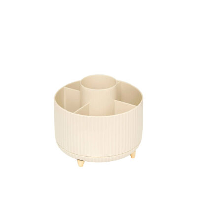 Dėžutė plastikinė, besisukanti kosmetikai, šepetėliams D14,5xH12,5 cm 5Five