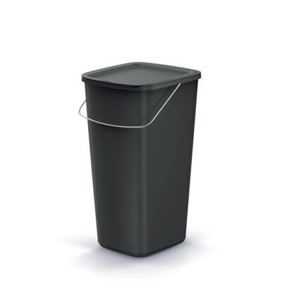Šiukšliadėžė 25 l 28,7x26,4x49,5 cm juoda COMPACTA Q BASIC KEDEN