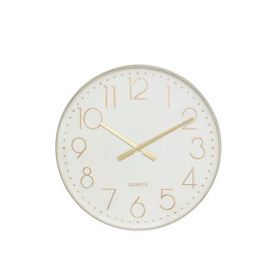 Laikrodis sieninis D51 cm baltos/aukso spalvos Atmosphera 206417