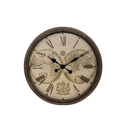 Laikrodis sieninis D51 cm rudos spalvos WORLD Atmosphera 179402